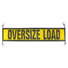 Escort Oversize Load Sign (14" X 60"), Mesh with E-Z Hook Bungees – Pilot Car Size